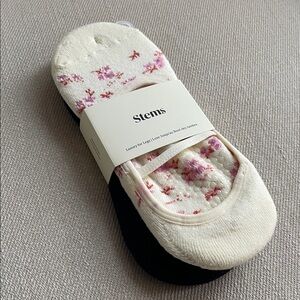 STEMS | NWT Pink Blossom Gripper Socks | Ballerina Style | 2-Pack | OS